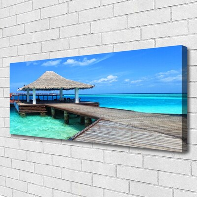 Obraz na płótnie Most nad Morską Głębią