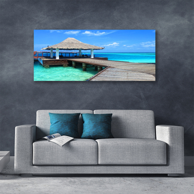 Obraz na płótnie Most nad Morską Głębią