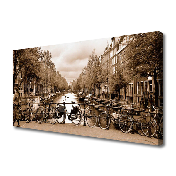 Obraz na płótnie Rowerowy Szlak nad Rzeką