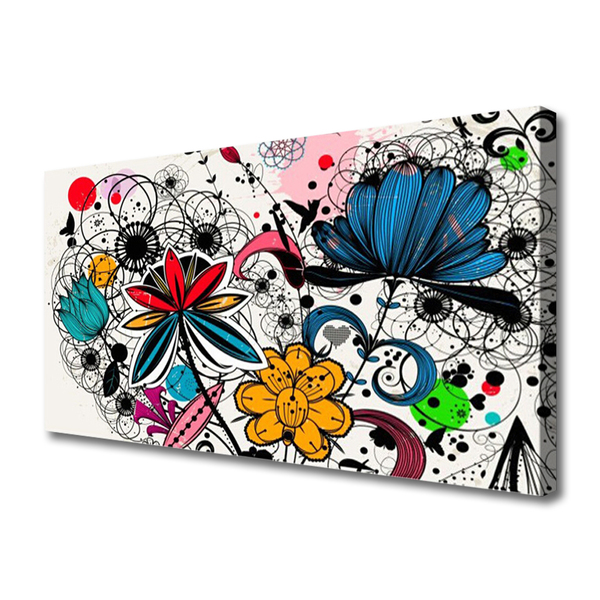 Obraz na płótnie Dynamiczna Kompozycja Kolorów