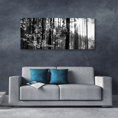 Duży obraz na płótnie Zielone Serce Lasu