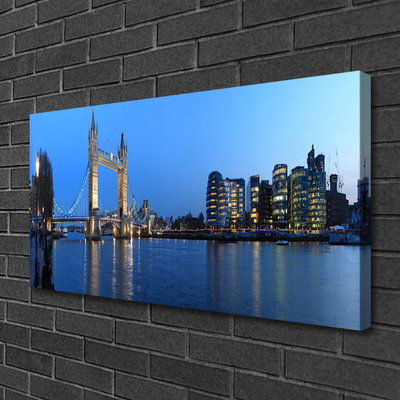 Zdjęcie na płótnie Podświetlony Most Miejski