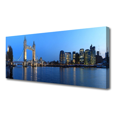 Zdjęcie na płótnie Podświetlony Most Miejski