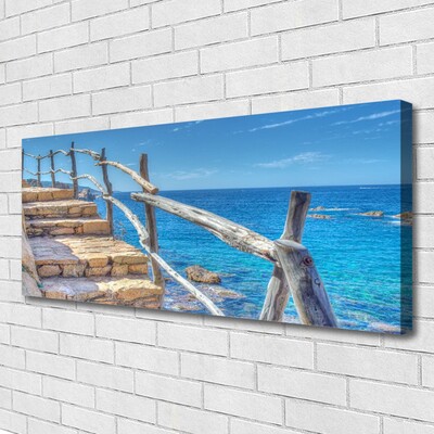 Obraz na płótnie Schody prowadzące do Morza