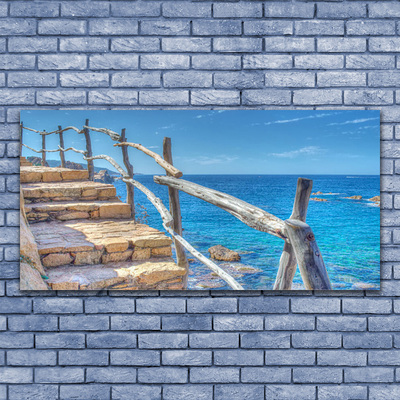 Obraz na płótnie Schody prowadzące do Morza