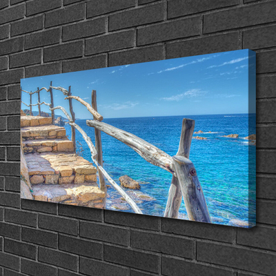 Obraz na płótnie Schody prowadzące do Morza