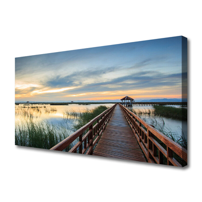 Obraz canvas na ścianę Zabytkowa Konstrukcja Mostu