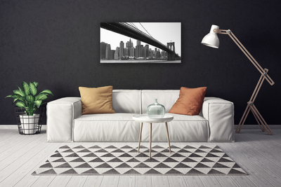 Zdjęcie na płótnie Miejski Most nad Kanałem