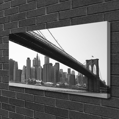 Zdjęcie na płótnie Miejski Most nad Kanałem