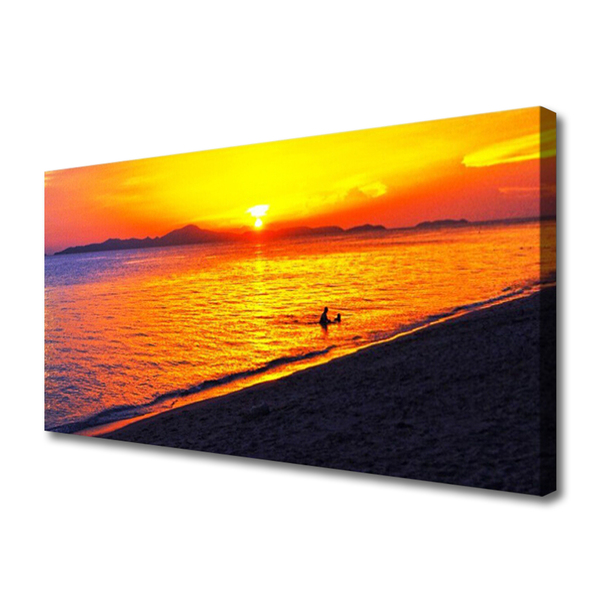 Obraz na Płótnie Morze Słońce Plaża Krajobraz