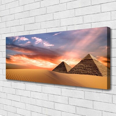 Obraz na Płótnie Pustynia Piramidy Na Ścianę