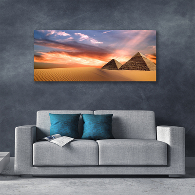 Obraz na Płótnie Pustynia Piramidy Na Ścianę