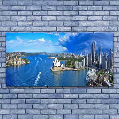 Obraz na płótnie Miasto Wykute w Skale nad Morzem