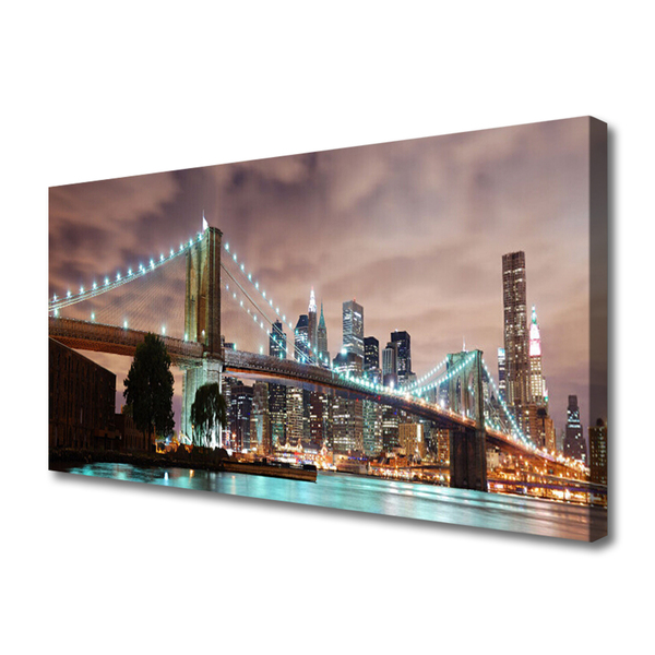 Obraz na płótnie Nowoczesny Most nad Metropolią