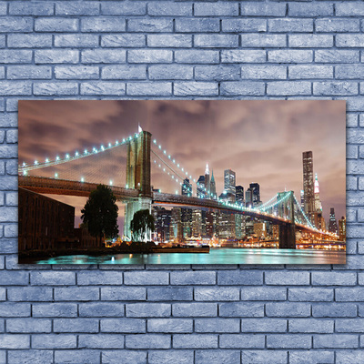 Obraz na płótnie Nowoczesny Most nad Metropolią