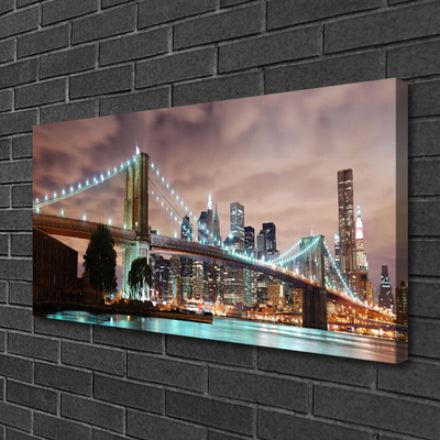 Obraz na płótnie Nowoczesny Most nad Metropolią