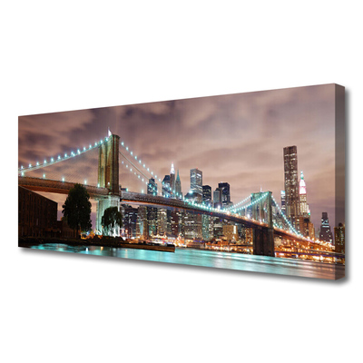 Obraz na płótnie Nowoczesny Most nad Metropolią