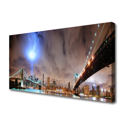 Obraz na płótnie Stalowy Most o Poranku