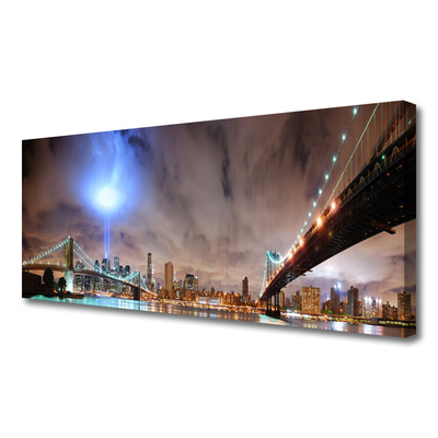 Obraz na płótnie Stalowy Most o Poranku