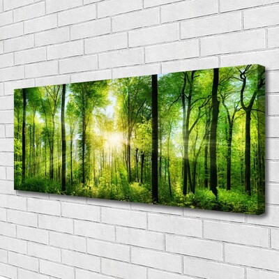 Fotoobraz na płótnie Ścieżka wśród Drzew