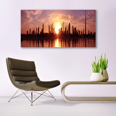 Zdjęcie na płótnie Panorama Nocnego Miasta