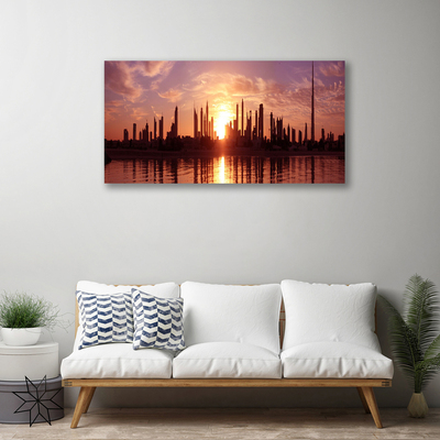 Zdjęcie na płótnie Panorama Nocnego Miasta