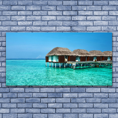 Zdjęcie na płótnie Luksusowy Dom nad Zatoką