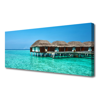 Zdjęcie na płótnie Luksusowy Dom nad Zatoką