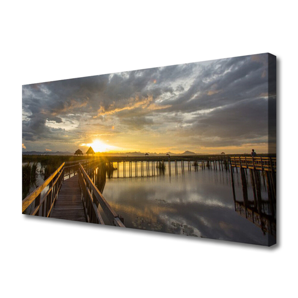 Duży obraz na płótnie Nowoczesny Most nad Cieśniną