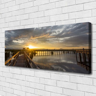 Duży obraz na płótnie Nowoczesny Most nad Cieśniną