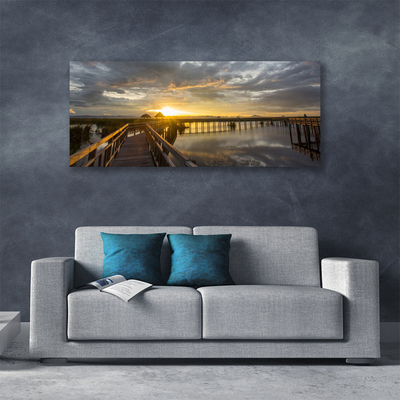 Duży obraz na płótnie Nowoczesny Most nad Cieśniną