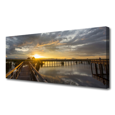 Duży obraz na płótnie Nowoczesny Most nad Cieśniną