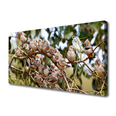 Obraz na płótnie Ptaki w Locie nad Lasem