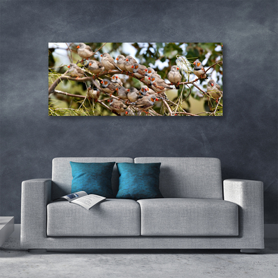 Obraz na płótnie Ptaki w Locie nad Lasem