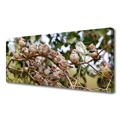 Obraz na płótnie Ptaki w Locie nad Lasem