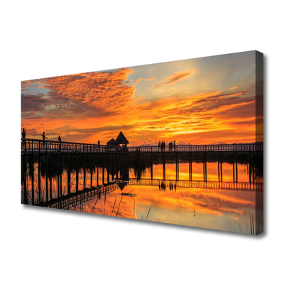 Obraz na płótnie Most wiszący nad Oceanem