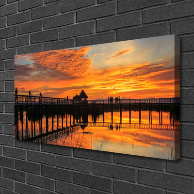 Obraz na płótnie Most wiszący nad Oceanem