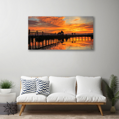 Obraz na płótnie Most wiszący nad Oceanem