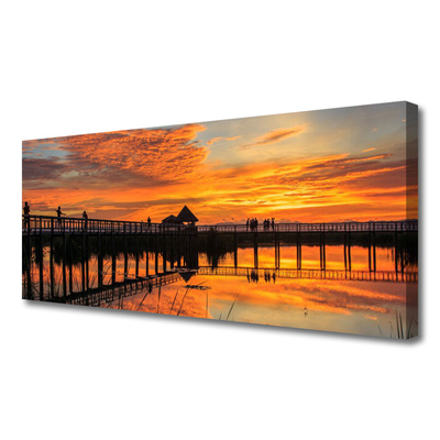 Obraz na płótnie Most wiszący nad Oceanem