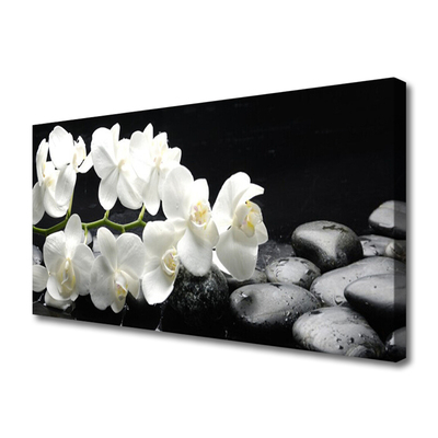 Obraz na płótnie Kwiat Lotosu i Kamienie Spa