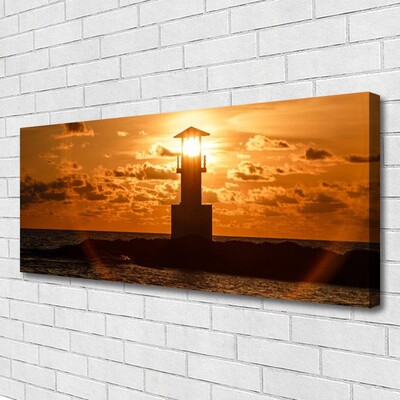 Obraz na płótnie Klasyczna Latarnia o Poranku