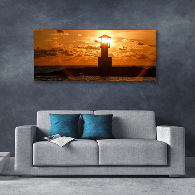 Obraz na płótnie Klasyczna Latarnia o Poranku