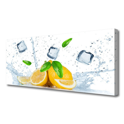 Obraz na płótnie Orzeźwiająca Cytryna z Lodem