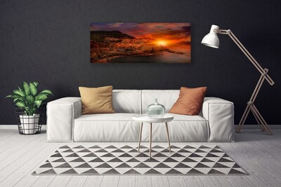 Obraz na płótnie Panorama Portowego Miasta