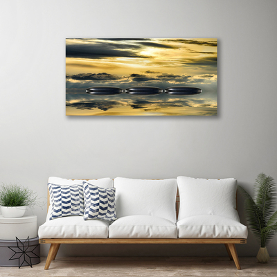 Obraz na płótnie Harmonia Kamieni i Wody