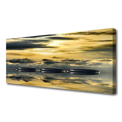 Obraz na płótnie Harmonia Kamieni i Wody