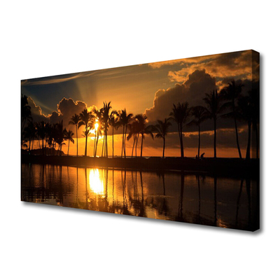 Fotoobraz na płótnie Słońce Przebijające przez Liście