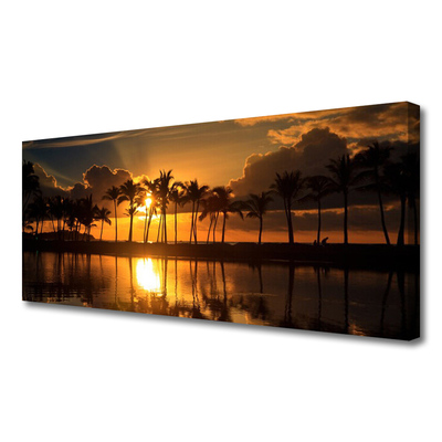 Fotoobraz na płótnie Słońce Przebijające przez Liście