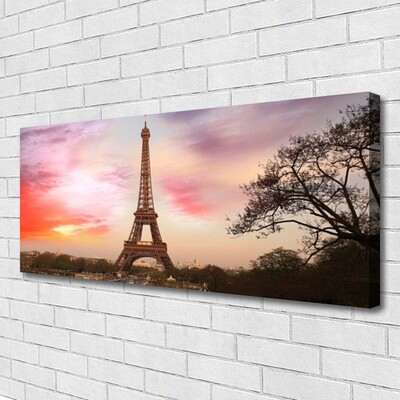 Fotoobraz na płótnie Ikona Paryża: Wieża Eiffla