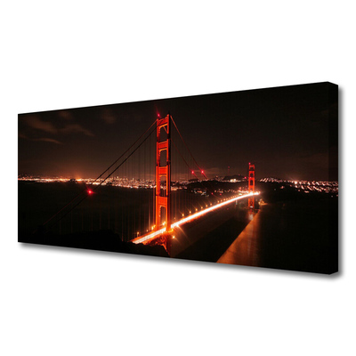 Duży obraz na płótnie Stalowy Most nad Rzeką